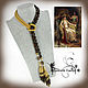 Lariat beaded tie belt 'of Babylon'. Lariats. Lariaty and necklace. Online shopping on My Livemaster.  Фото №2