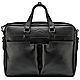 Leather business bag 'the hunter' (black), Classic Bag, St. Petersburg,  Фото №1