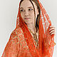 Order Coral Reef shawl openwork knitted linen. Bright Shawls by BorchankaZL. Livemaster. . Wraps Фото №3
