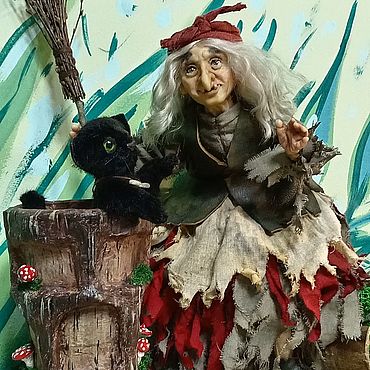 Куклы и игрушки ручной работы. Ярмарка Мастеров - ручная работа Кукла Баба Яга. Авторская коллекционная кукла. Handmade.