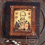 Икона Матрона Московская. деревянная икона в подарок