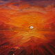 Order Oil Painting Red Sunset. Painting by Margarita Drevs. Livemaster. . Pictures Фото №3