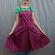 Apron of the original cut: without ties wide bottom straps criss-cross, Aprons, Voronezh,  Фото №1