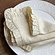 Order Linen napkins with ruffles. molinialife. Livemaster. . Swipe Фото №3