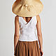 Order Unpainted raffia hat / CLASSIC. Lisa Prior Fashion Brand & Atelier. Livemaster. . Hats1 Фото №3