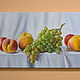 Painting 'Peaches and grapes' 24h45 cm. Pictures. Zhaldak Eduard paintings. Online shopping on My Livemaster.  Фото №2