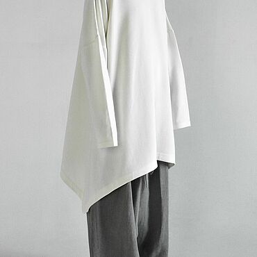 Одежда женская ручной работы. Ярмарка Мастеров - ручная работа Wanderer Tunic — Ivory. Handmade.