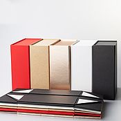 Материалы для творчества handmade. Livemaster - original item Folding box with logo, packaging for clothes, box for hats. Handmade.
