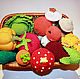Корзина с грибами и овощами, Мягкие игрушки, Санкт-Петербург,  Фото №1