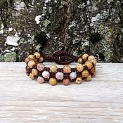 Украшения handmade. Livemaster - original item Agate. Bracelet braided. Handmade.