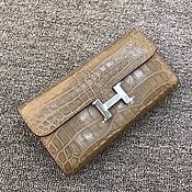 Сумки и аксессуары handmade. Livemaster - original item Women`s clutch purse, made of genuine crocodile leather.. Handmade.