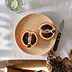 Деревянная тарелка из кедра серии "ЛОТОС" 200 мм T153, Тарелки, Новокузнецк,  Фото №1