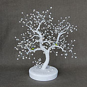 Цветы и флористика handmade. Livemaster - original item The tree of happiness made of white pearls. Handmade.