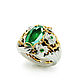 Gold ring 'Empress' with large emerald. Rings. Jewelry Laboratory Alter Ego. Online shopping on My Livemaster.  Фото №2