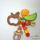 Beech rodent Bullseye with pendants, Teething toys, Penza,  Фото №1