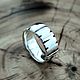 Silver ring with cross section, size 17,5, Rings, Belovo,  Фото №1