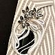 Order Brooch BLACK AND WHITE TENDERNESS. shalet. Livemaster. . Brooches Фото №3
