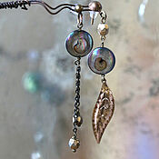 Украшения handmade. Livemaster - original item Classic earrings: with mother-of-pearl 
