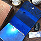 Кожаный синий ежедневник на кольцах модель Рошель. Ежедневники. Dazolotareva. Ярмарка Мастеров.  Фото №5