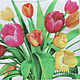 6pcs napkins decoupage flowers tulips holiday print, Napkins for decoupage, Moscow,  Фото №1