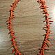 Order Necklace made of natural Italian coral with 925 sterling silver. marusjy. Livemaster. . Beads2 Фото №3