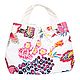 Order Beach bag with a bright summer print. Butichok from N.. Livemaster. . Vintage bags Фото №3