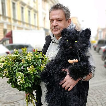 Куклы и игрушки ручной работы. Ярмарка Мастеров - ручная работа Кот Бегемот. Handmade.