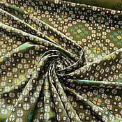 Материалы для творчества handmade. Livemaster - original item Fabric: Trench silk print mosaic. Handmade.