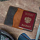 Кожаная обложка на паспорт "Одесса". Обложки. LEWSKI (Юрий). Интернет-магазин Ярмарка Мастеров.  Фото №2