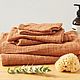 DELICATE LINEN TOWEL 'GINGER' - Waffle linen. Baby towels. Mam Decor (  Dmitriy & Irina ). Online shopping on My Livemaster.  Фото №2