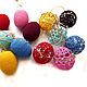 Order Knitted Easter egg openwork 6 cm different colors. BarminaStudio (Marina)/Crochet (barmar). Livemaster. . Eggs Фото №3
