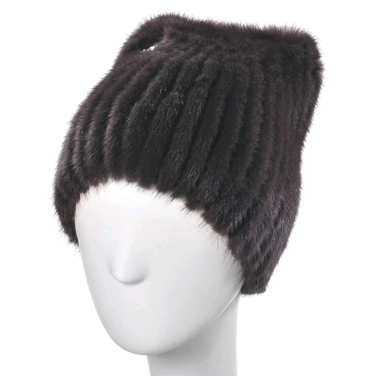 Women's mink fur hat – купить на 