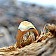 Деревянное кольцо с балтийским необработанным янтарем, Кольца, Калининград,  Фото №1