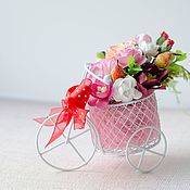 Для дома и интерьера handmade. Livemaster - original item Bicycle with flowers for interior. Handmade.