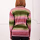 Women's sweater - rose. Sweaters. Yuliya knitting. My Livemaster. Фото №4