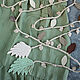 Вязаный пояс с листьями для платья, природные мотивы, коттеджкор, Пояса, Москва,  Фото №1