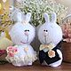 Order Wedding bunnies. Wedding gift for newlyweds, wedding figures. Stranaigrushek (StranaIgrushek). Livemaster. . Gifts Фото №3