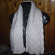 Order Double-sided women's knitted scarf Snows. Warm Yarn. Livemaster. . Scarves Фото №3