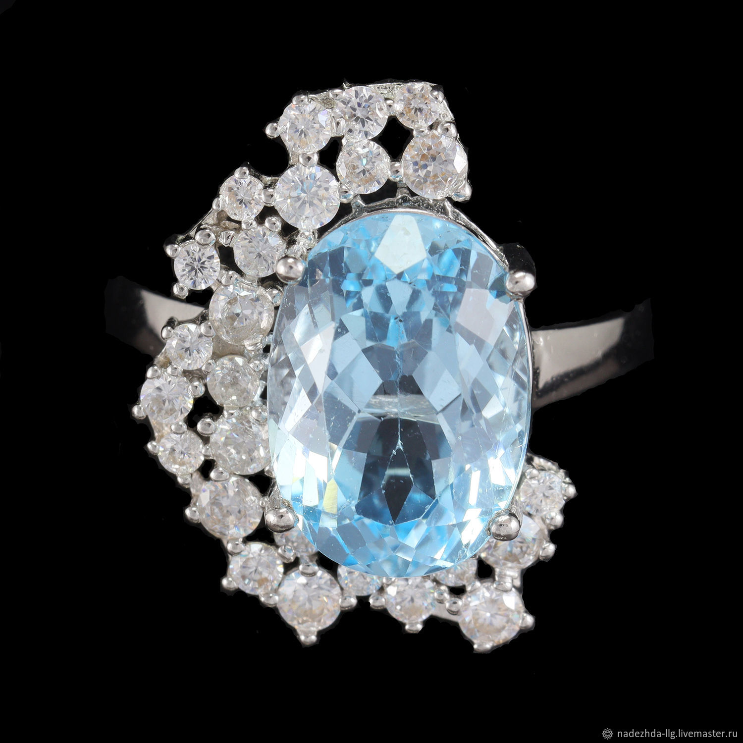 ВЕЛИКОЛЕПНОЕ серебряное кольцо 925 пробы с натуральным топазом! в интернет-магазине Ярмарка Мастеров по цене 4500 ₽ – VSOF0RU | Кольца, Невинномысск - доставка по России