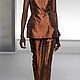 Костюмно-плательная шелковая тафта Jean Paul Gaultier оранжевый. Ткани. You.ra tkani. Ярмарка Мастеров.  Фото №6