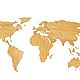 Деревянная карта мира на стену 120х60 см, дуб. Карты мира. Afi Design. Интернет-магазин Ярмарка Мастеров.  Фото №2
