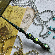 Субкультуры handmade. Livemaster - original item Author`s Magic Wand Harry Potter Green Dragon. Handmade.