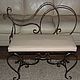 wrought iron bench. Banquettes. Artistic forging Nemkova. My Livemaster. Фото №4