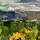 Sunflowers, summer landscape oil on canvas, 20h20cm. Pictures. myfoxyart (MyFoxyArt). My Livemaster. Фото №5