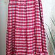 Linen skirt in a cage, Skirts, Ivanovo,  Фото №1