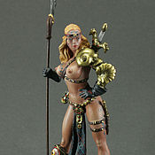 Куклы и игрушки handmade. Livemaster - original item Statuette girl pin-up Soldier 80 mm. Pegaso Models.  Sheena. Handmade.