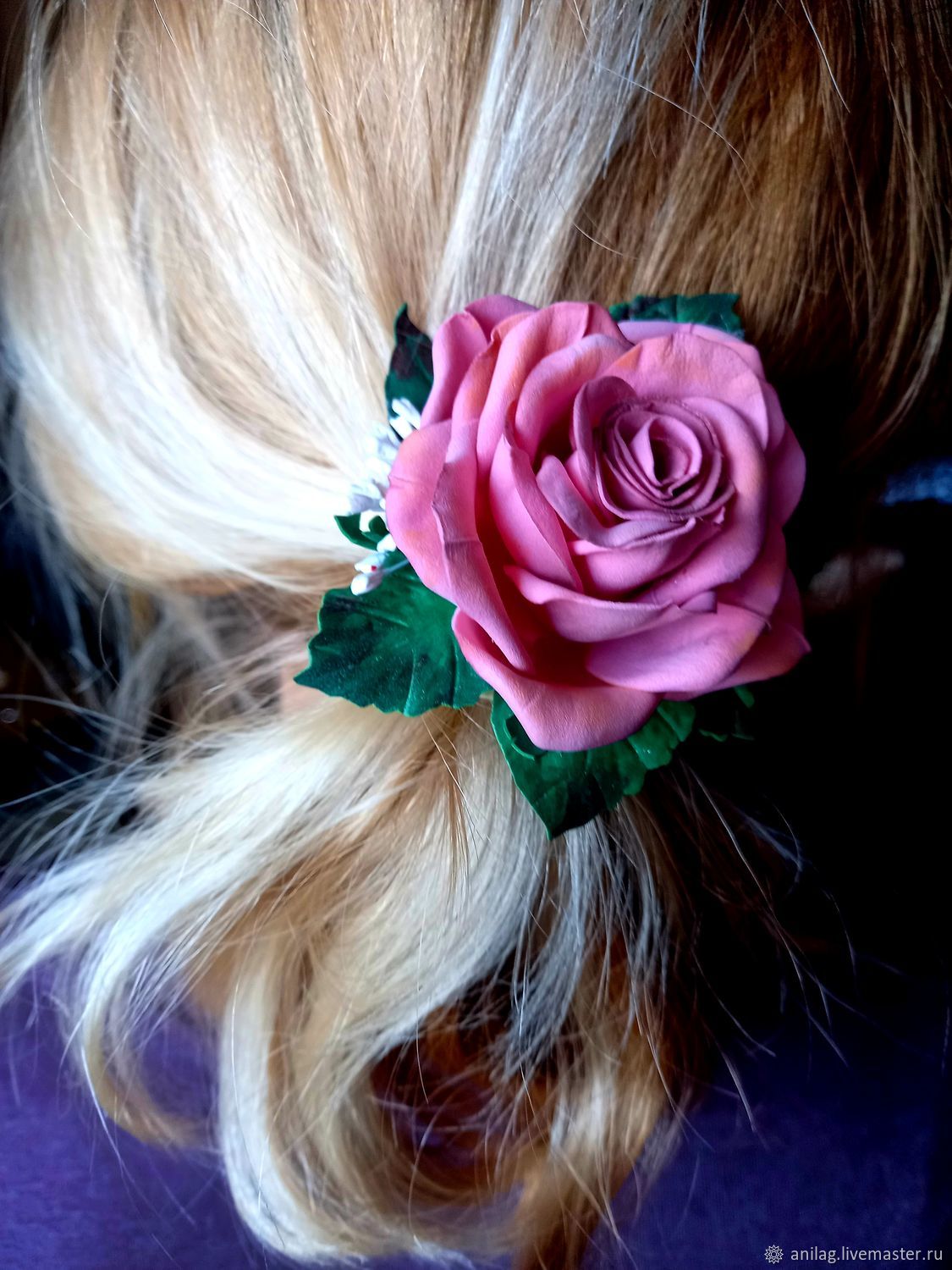 Цветок в волосах, Резинка для волос, Москва,  Фото №1