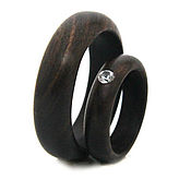Wooden rings (black hornbeam)