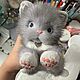 Котенок из Меха норки, Мягкие игрушки, Москва,  Фото №1
