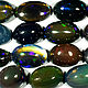 Natural Black Opal is of 0,27 carats 17 PCs, Cabochons, Yoshkar-Ola,  Фото №1